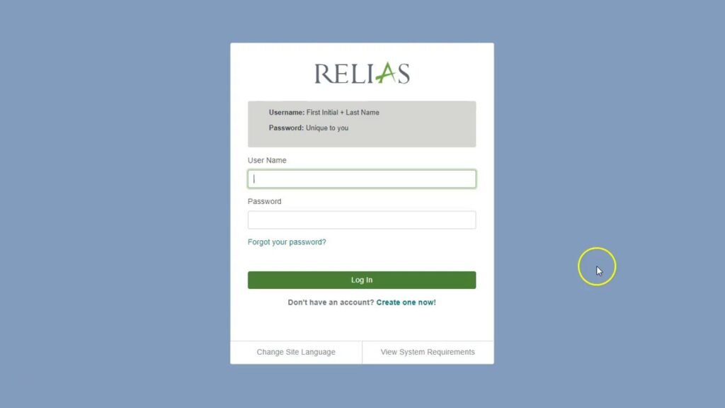 www.reliaslearning.com log in