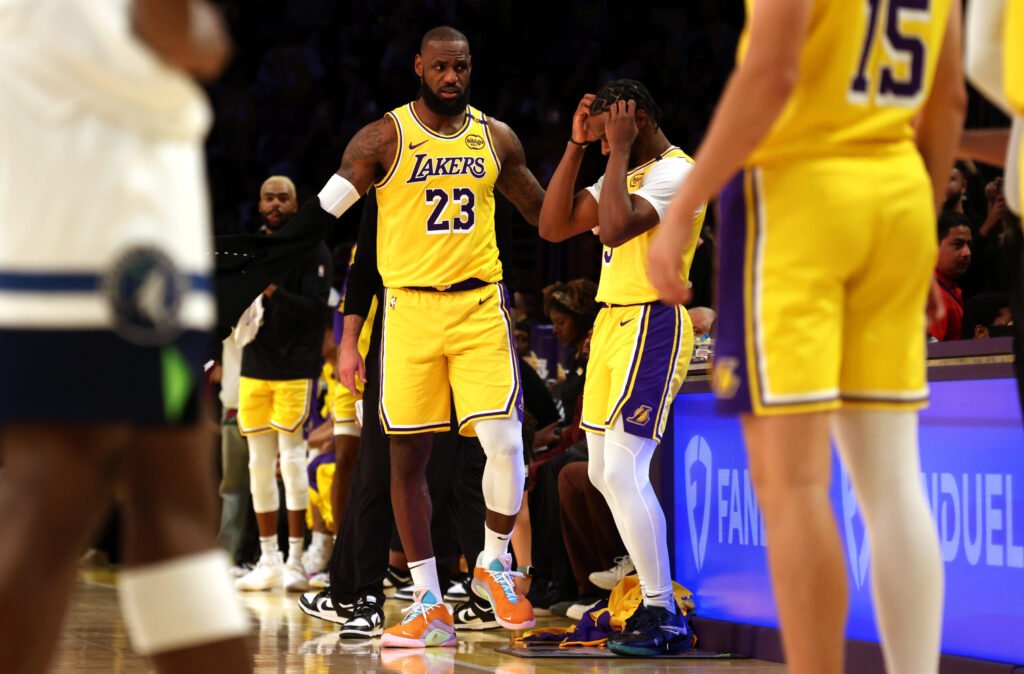 lakers vs timberwolves match player stats